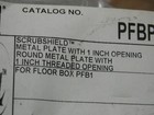  Hubbell  Pfbp1   Round Metal Plate For Floor Box---  One Inch   new  