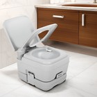 2 6 Gallon Portable Toilet 10l Flush Rv Travel Camping Commode Porta Potty