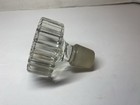 Vintage Large Clear Heavy Crystal Glass Bottle Stopper