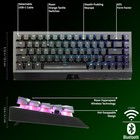 Razer Blackwidow V4 Mini 65  Hyperspeed Wireless Gaming Keyboard Orange Switches