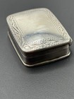 Antique Victorian Sterling Silver Vinaigrette Or Snuff Box Unmarked Vintage