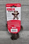 Kong Wild Knots Bear Xs Dark Brown Squeaky Plush Dog 4  Toy  