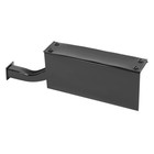 Universal Rear Half Fender Mounting Bracket Heavy Duty Black Pair