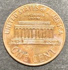 1973 Lincoln Memorial Penny Off-center Strike Error Coin