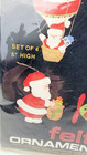 1983 Titan Needlecraft  312 Santa Claus Christmas Felt Ornament Kit 5    Set Of 4