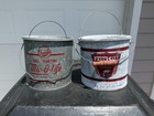 Pair Of Vintage Galvanized Minnow Buckets Falls City   Frabills Min-o-life