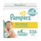 Pampers Sensitive Baby Wipes - 336 Count  Water 336 Count  pack Of 6   White 