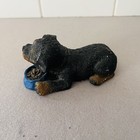 Sandicast Rottweiler Peeper Puppy Resin Retired Rare Vtg Signed X Sandra Brue