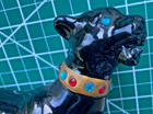 Vintage Mcm Black Panther Statue Gold Collar   Jewels Teeth Shows Kreiss Co   Vt