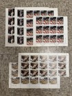 Vintage World Stamp Sheet Lot Full Sheets Bulk Cto Olympics Art Collection