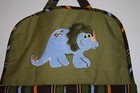 Nursery Dinosaur Lot Diaper Caddy   Matching Changing Pad Cover Green  --zz - 