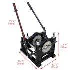 110v Hdpe Pp Pipe Fusion Welder Pipe Butt Melting Machine 2 Clamp 2 48  -6 3  