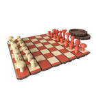 Forest Log Chess Set - Roll-up Forest Themed 3d-printed Board Game