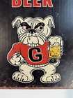 Georgia Bulldogs Bulldog Brew Sign - 1970   s 1980   s Beer