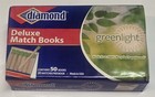 6 Boxes Diamond Deluxe Match Books  50 Books Of 20 Matches Per Box  Free Ship