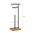 Toilet Paper Holder Stand Toilet Paper Stand With Shelf Free Standing Paper Roll