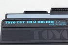 Lot Of 4  near Mint  Toyo Blue Logo 4x5 Large Format Cut Film Holder From Japan