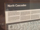 North Cascades National Park Framed Relief Map Vintage Topographic Wall Art   
