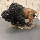 American Western Large 13 1 2    Buffalo   Bison Resin Statue Figurine Sculpture