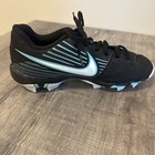 Nike Youth Hyper Diamond 3 Ao7938-003 Black teal Softball Cleats Shoes Size 3y