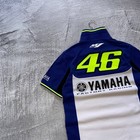 Yamaha Racing Valentino Rossi  46 Polo Shirt Men Size M Blue Yellow Motogp Moto