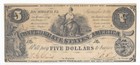 T-36 1861  5 Confederate Note Civil  War Money Pcgs Currency Vf35 Ppq Epq Pf-4