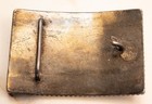 Vintage Western Sterling Silver Turquoise Belt Buckle