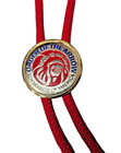 Vintage Collectable Boy Scouts Order Of The Arrow Bolo Tie On Red String Slide