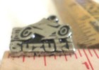Suzuki Pin Vintage Japanese Motorcycle Collectible Old Biker Vest Hat Pinback