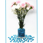 500 Pcs Ocean Blue Glass Gems  Pebbles  Mosaic Tiles  Marbles Vase Filler  5lb 