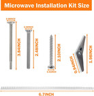 Wb06x10889 Microwave Mounting Kit Compatible With Ge Microwave Ovens Includes Al