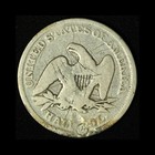 1856 50c Seated Liberty Half Dollar Graffiti- Free Shipping Usa