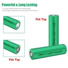 3 7v Rechargeable Battery  30a 2500mah Rechargeable Lithium ion Flat Top Batt   