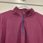 Holderness   Bourne Dry Luxe Performance 1 4 Zip Pullover Mens Medium Berry Red