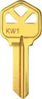 Kw1 Brass Finish 5-pin Key Blanks Kw1 Uncut Blank Keys Pack Of 50 Keys
