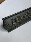 Vintage 1900 Herbert Grand Cabinet Cast Iron Name Plate Badge Sign Display
