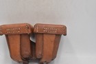 Vintage Leather Double Ammunition Pouch Magazine Mauser Mosin Army Military