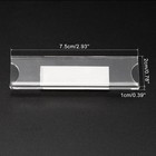 0 78x2 93inch Name Tags Kit 12pcs Acrylic Name Badge Holders clear Label Holders