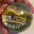1940s Vintage Silver Springs Florida Souvenir Glass Paperweight