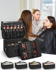 Relavel Extra Large Makeup Case Professional Cosmetic Storage Organizer Box Brus