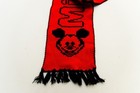 Mickey Mouse Red And Black Knit Scarf Blue Disney Hat Red Mittens Set