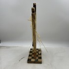 Vintage Wooden Rooster 15  Hand Carved Folk Art Home Office Decorative Piece