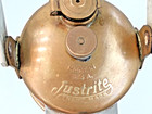Large Justrite Hand Carry Carbide Miners Lamp With 7 25  Reflector