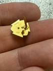 Mmm Oddfellows Hat Pin Vintage 10k Gf Screw Pearl Enamel Winged Shoe