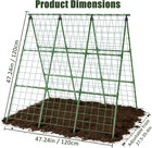 Metal A-frame Garden Trellis For Climbing Plants  48x48 Inch Support