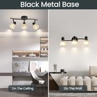  3 Light Track Lighting Fixtures Ceiling adjustable Directional Ceiling 3-light