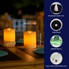 4pk Solar Flickering Candles Outdoor Waterproof  Auto On off  3 x4 