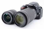 Nikon D5600 24 2 Mp Digital Slr Camera W  18-55mm   70-300mm Lens Near Mint