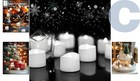 Durable Cool White Led Tea Lights - 24-pack  Perfect For Parties   Home Decor