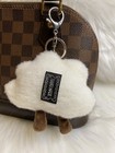 Cloud Pompom Bag Charm Keychain Car Key Fob Plush Gift Cute New Handmade